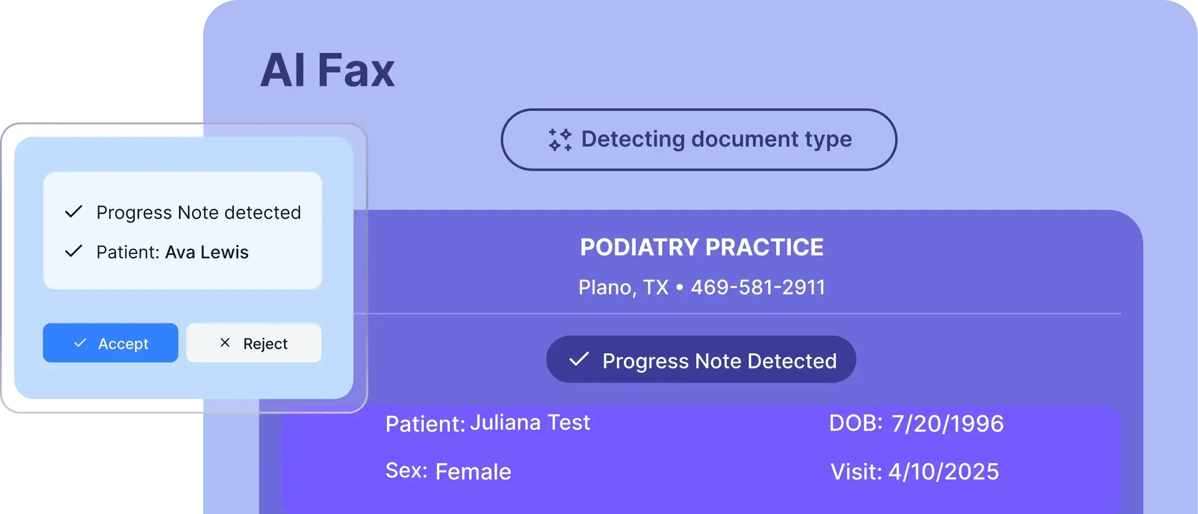 Ai Fax for medical practice management software