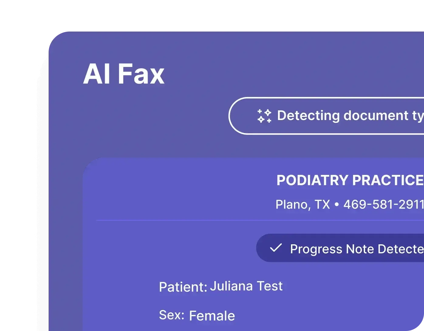 Ai Fax for medical practice management software