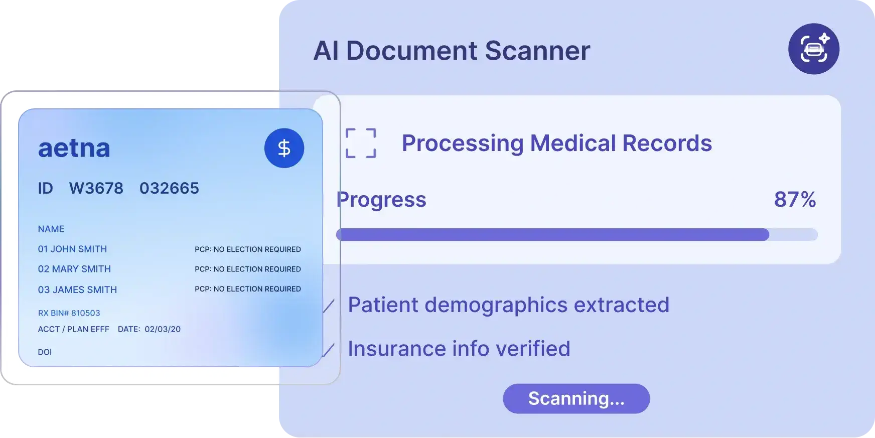 Ai Scanner for medical practice management software