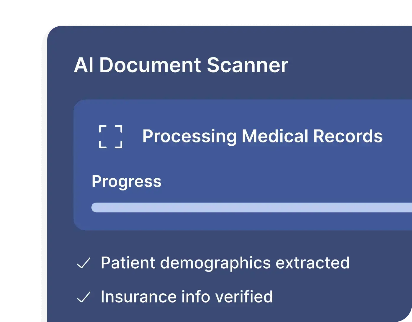 Ai Scanner for medical practice management software
