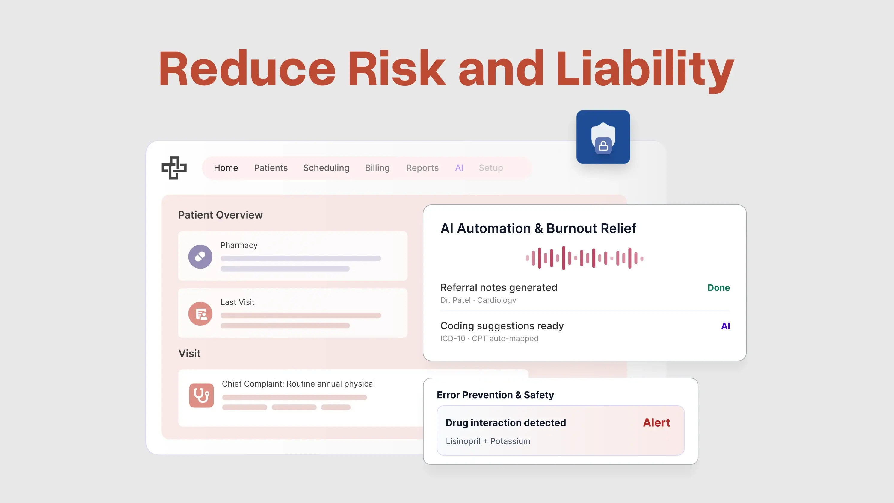 Reducing Risk and Liability in Medical Settings: How an EHR Can Help?